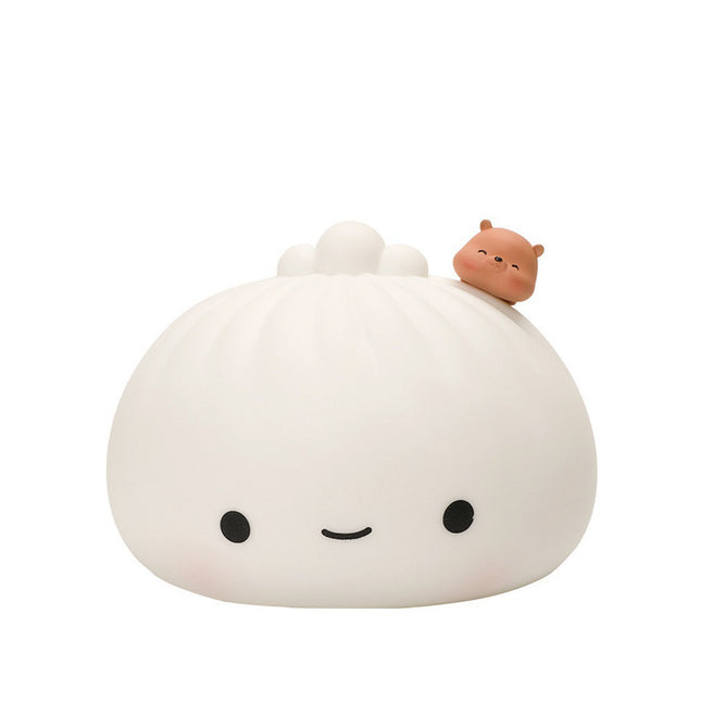 Kawaii nattlampa dumpling med touch-funktion