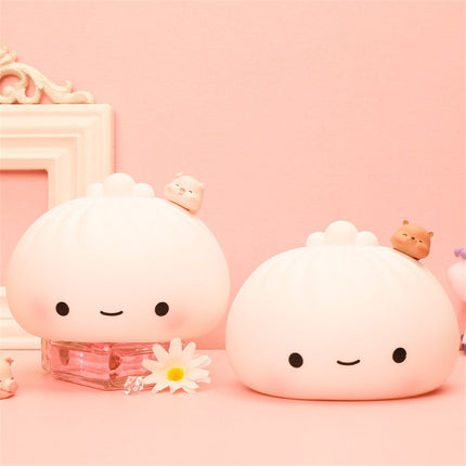 Kawaii nattlampa dumpling med touch-funktion