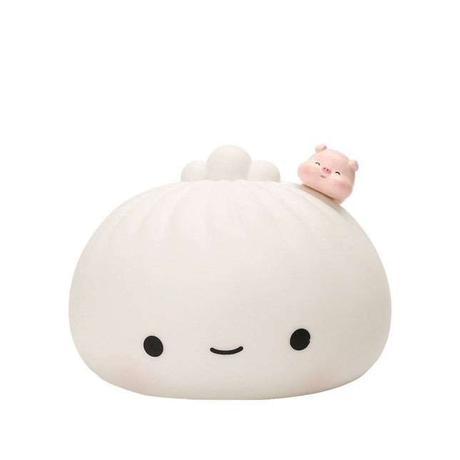 Kawaii nattlampa dumpling med touch-funktion