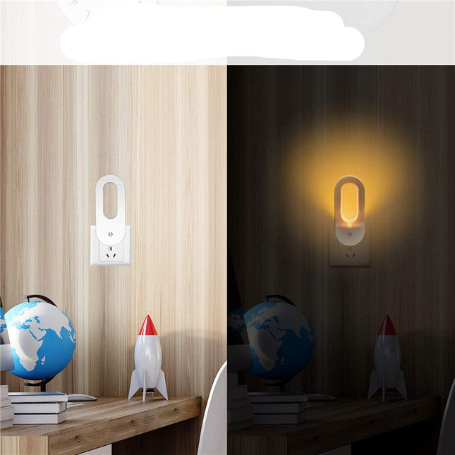 LED nattlampa för vägguttag barnrum