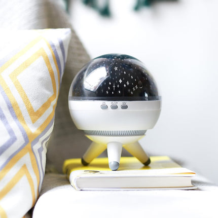 Roterande stjärnprojektor nattlampa med USB