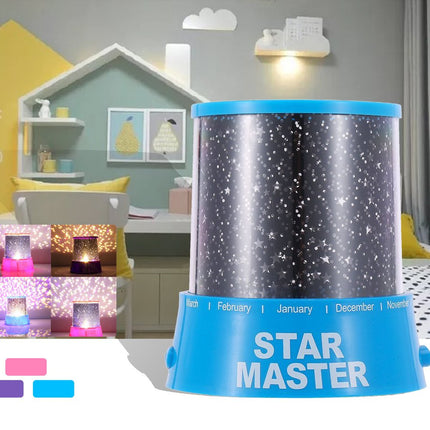 Stjärnhimmel projektor nattlampa för barn