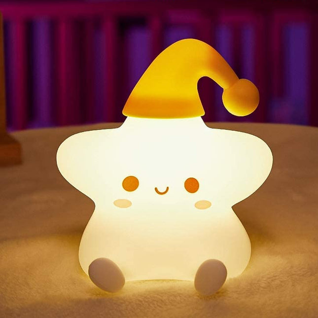 Lysande stjärna nattlampa med 7 färger