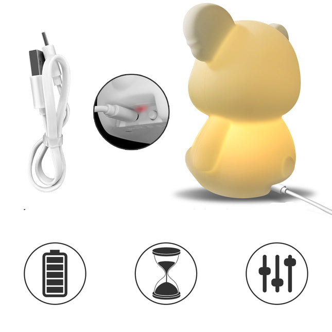 Söt koala nattlampa i silikon