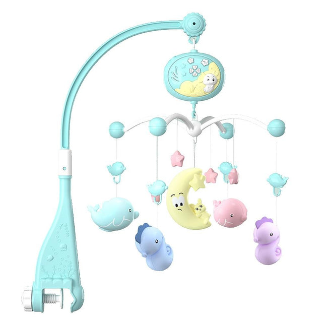 Musikmobil för spjälsäng med nattlampa