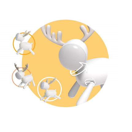 Modern nattlampa i form av rådjur