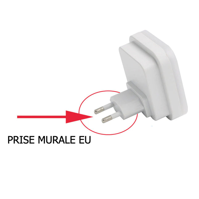 Fyrkantig LED nattlampa med ljussensor