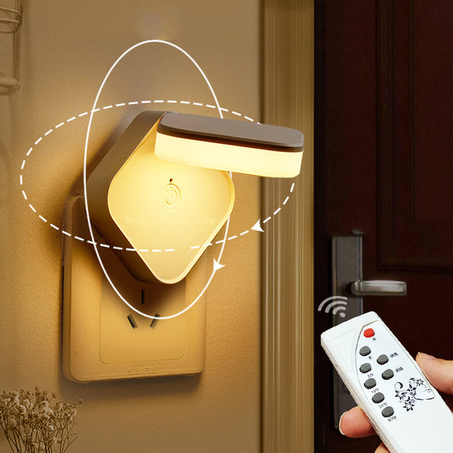 Plug-in nattlampa med fjärrkontroll