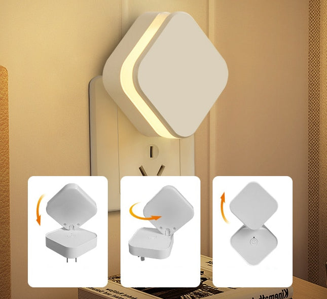 Plug-in nattlampa med fjärrkontroll