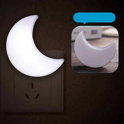 Vägg nattlampa i form av måne