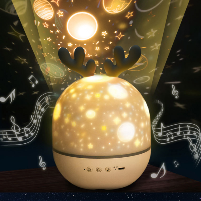 Musik nattlampa projektor hjort Bluetooth