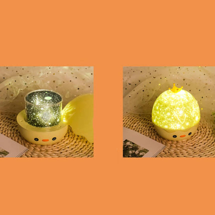 Nattlampa kyckling med projektor Bluetooth