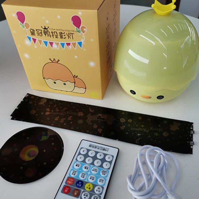 Nattlampa kyckling med projektor Bluetooth