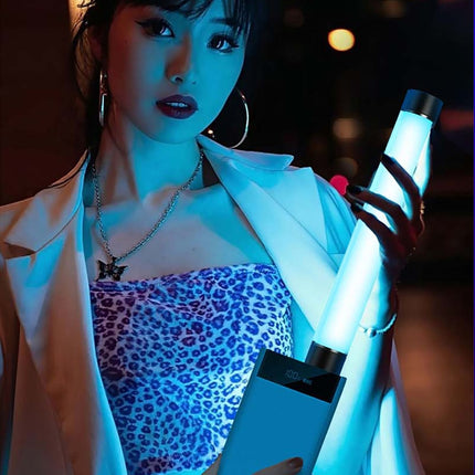 Färgglad bärbar LED-lampa i neonstil