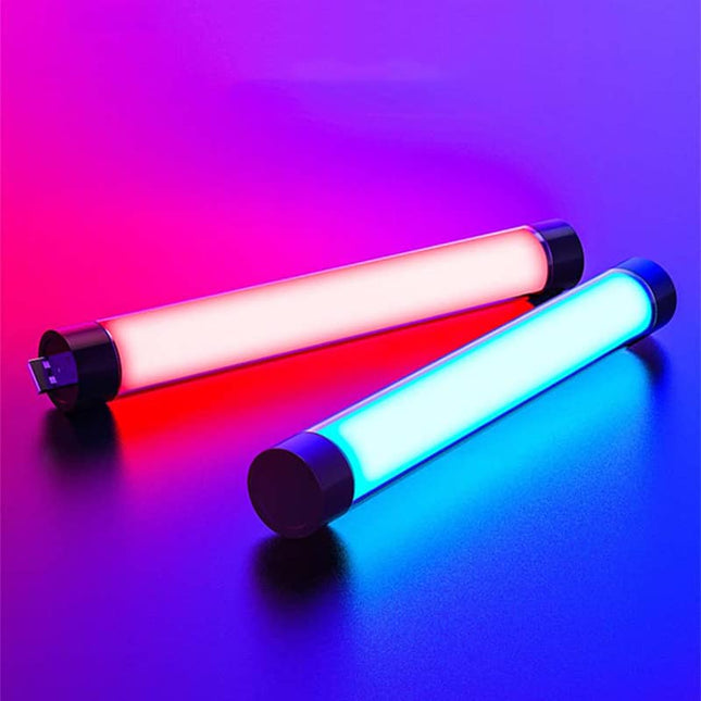 Färgglad bärbar LED-lampa i neonstil