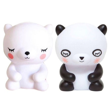 Mjuk silikon nattlampa panda för bebis