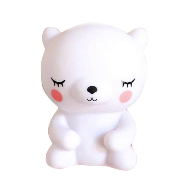 Mjuk silikon nattlampa panda för bebis