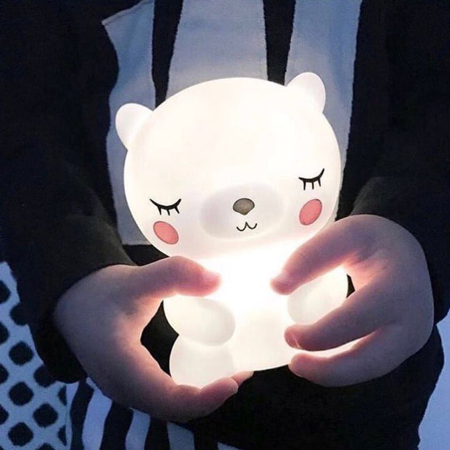 Mjuk silikon nattlampa panda för bebis