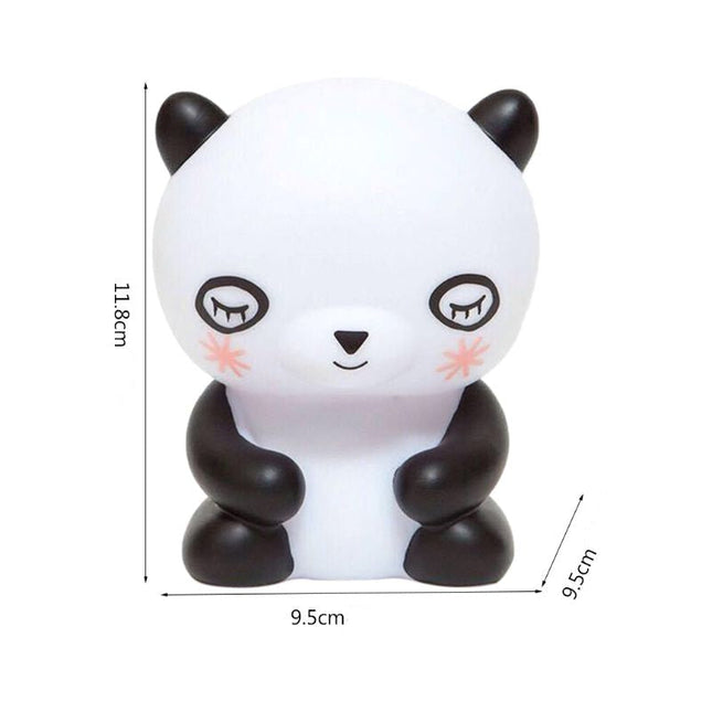 Mjuk silikon nattlampa panda för bebis
