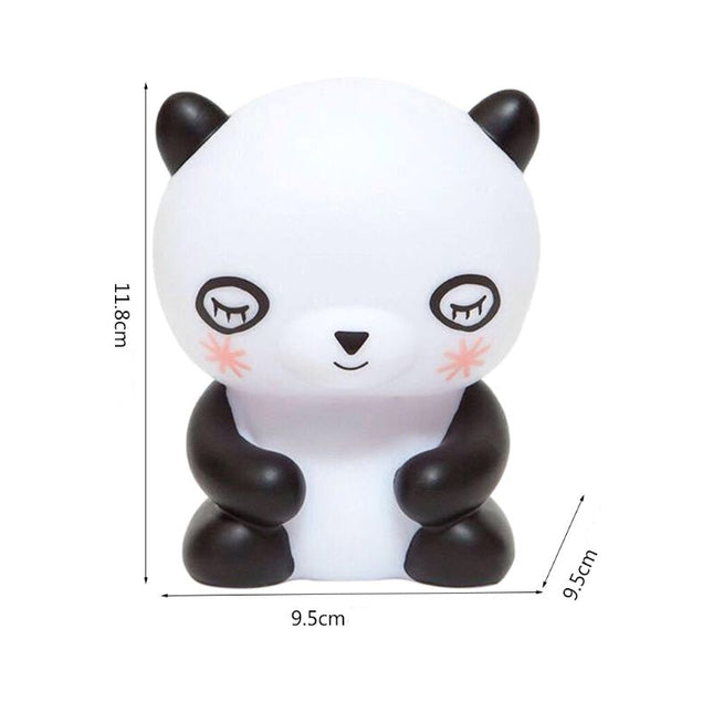 Mjuk silikon nattlampa panda för bebis