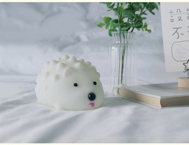 Laddningsbar igelkott nattlampa i silikon