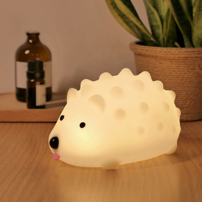 Laddningsbar igelkott nattlampa i silikon