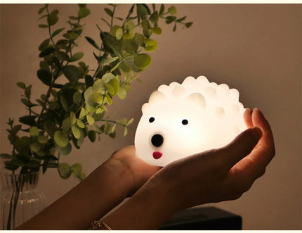 Laddningsbar igelkott nattlampa i silikon