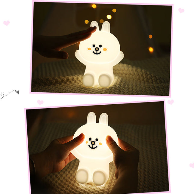 Söt kanin nattlampa i silikon