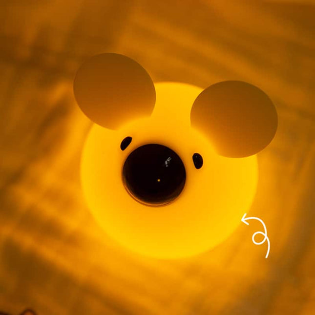 Uppladdningsbar nattlampa mus för barn