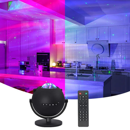LED projektor med högtalare fjärrkontroll