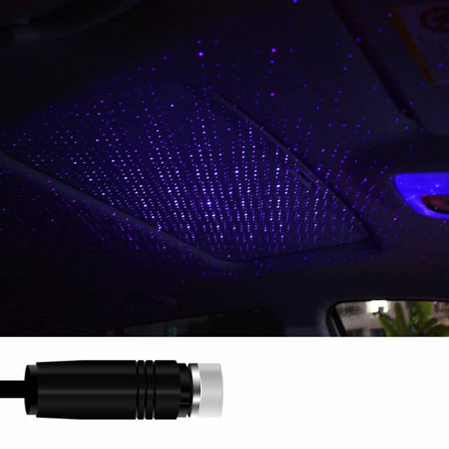 Mini USB-projektor med stjärnhimmel effekt