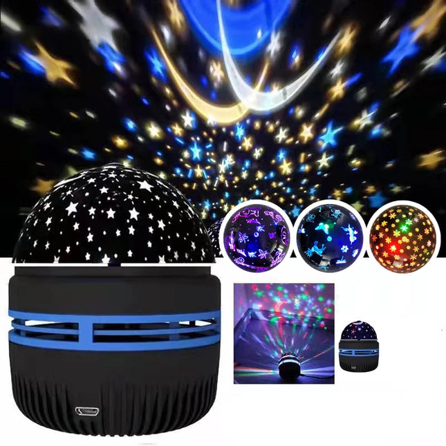 LED projektor nattlampa med stjärnhimmel