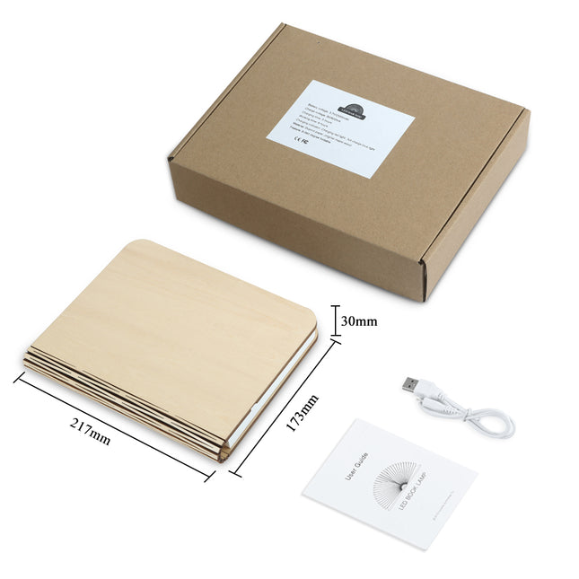 Uppladdningsbar vikbar boklampa med USB