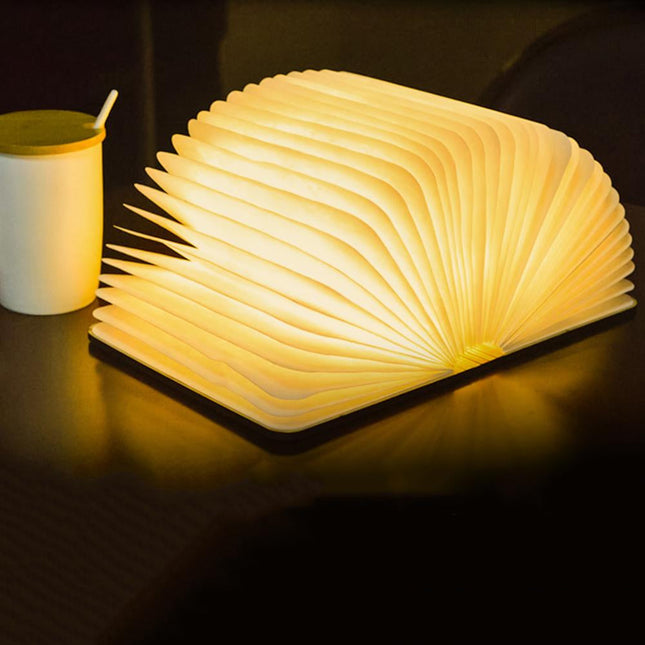 Uppladdningsbar vikbar boklampa med USB