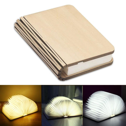 Uppladdningsbar vikbar boklampa med USB