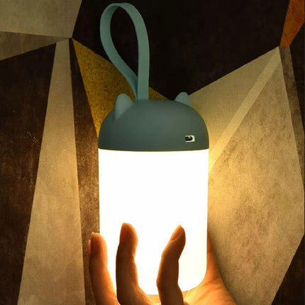 Bärbar uppladdningsbar LED nattlampa med touch