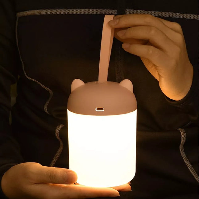 Bärbar uppladdningsbar LED nattlampa med touch