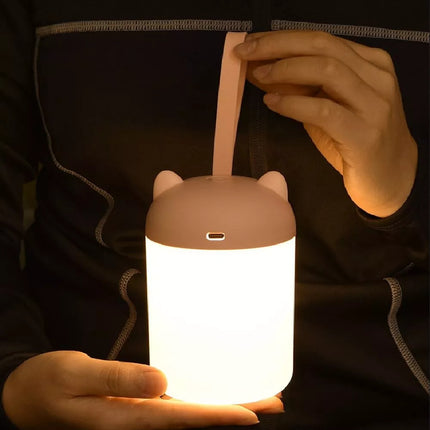 Bärbar uppladdningsbar LED nattlampa med touch