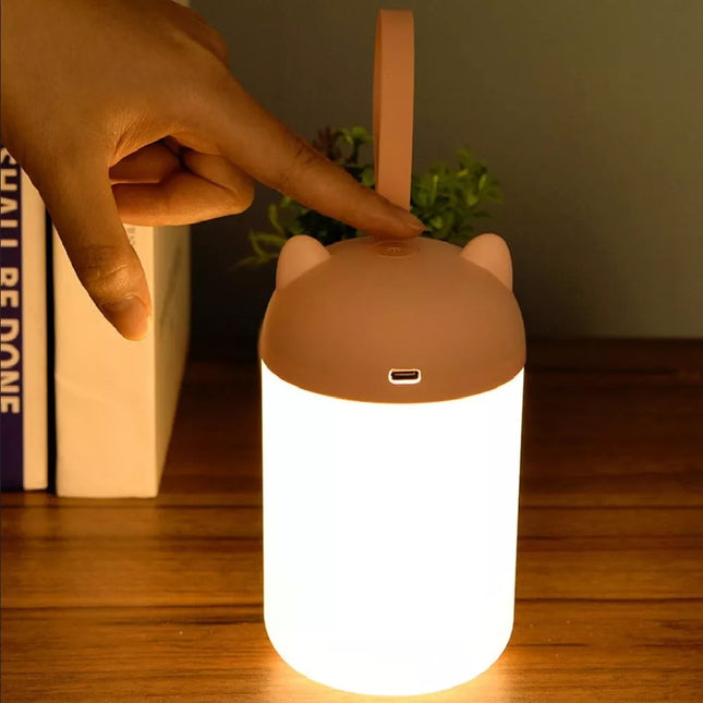 Bärbar uppladdningsbar LED nattlampa med touch