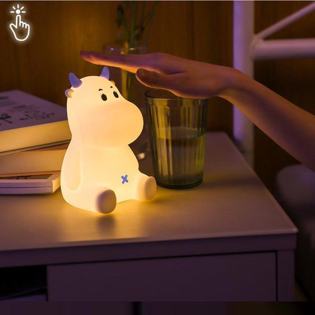 Dimbar nattlampa ko i silikon