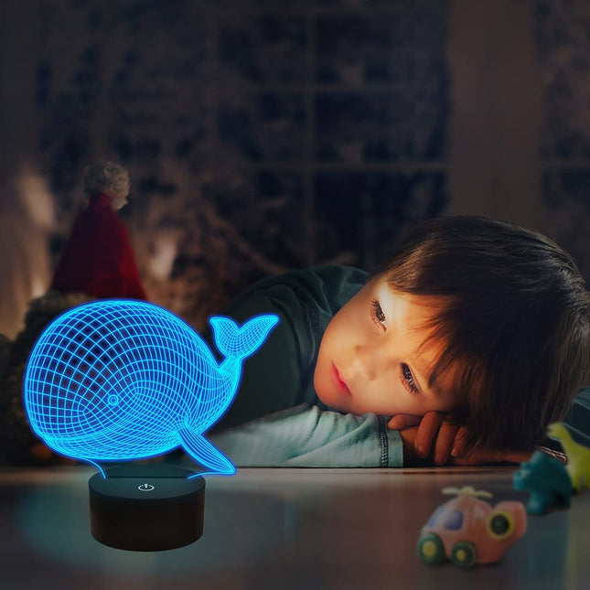 3D nattlampa för barn med val